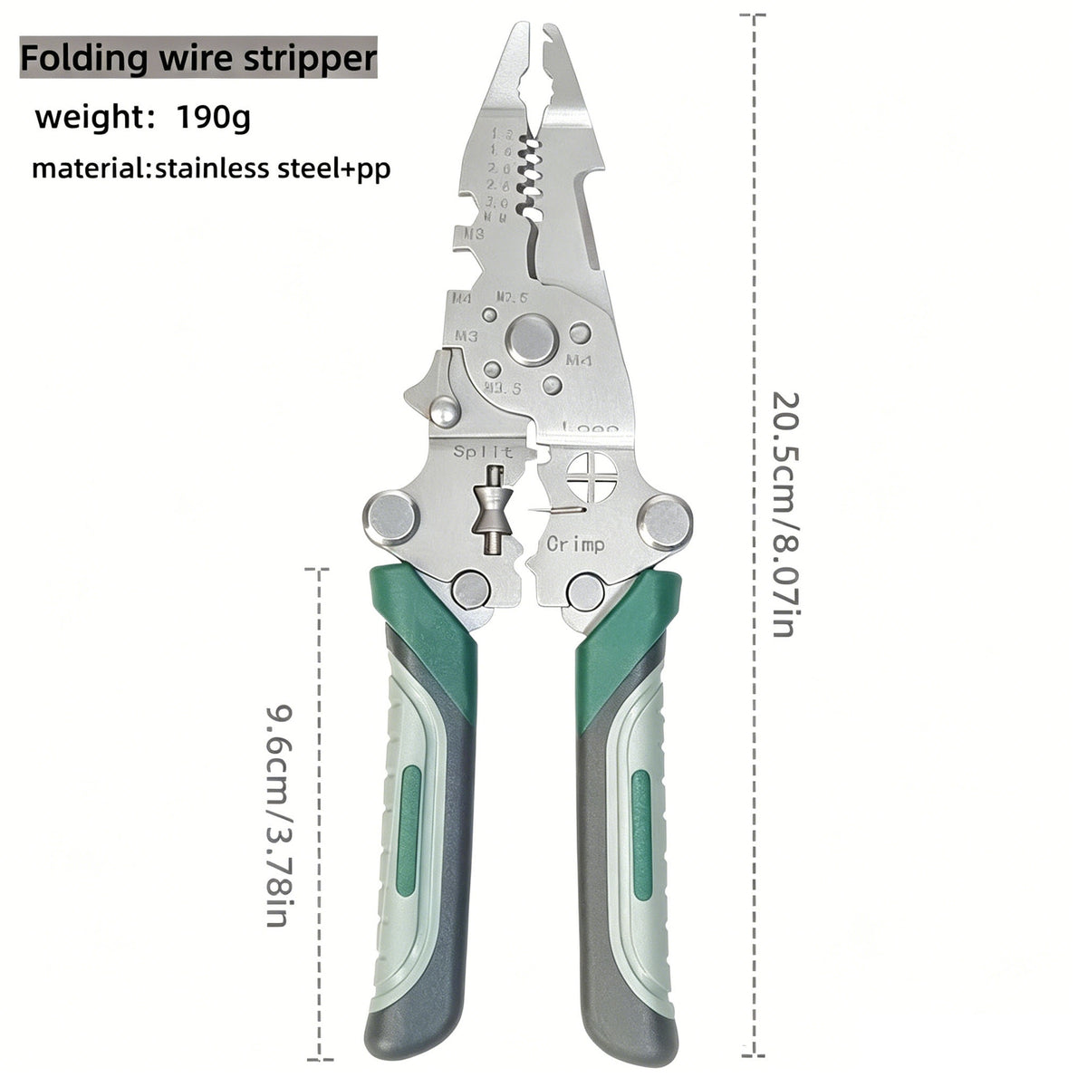 Multifunctional Foldable Wire Stripping Pliers
