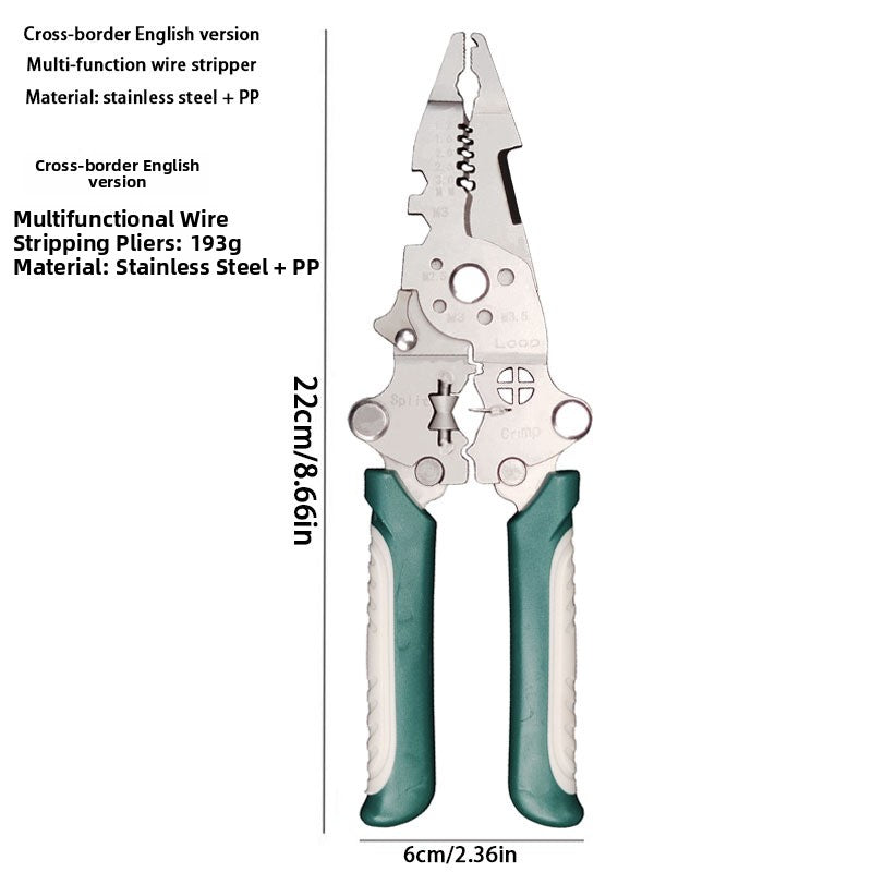 Multifunctional Foldable Wire Stripping Pliers