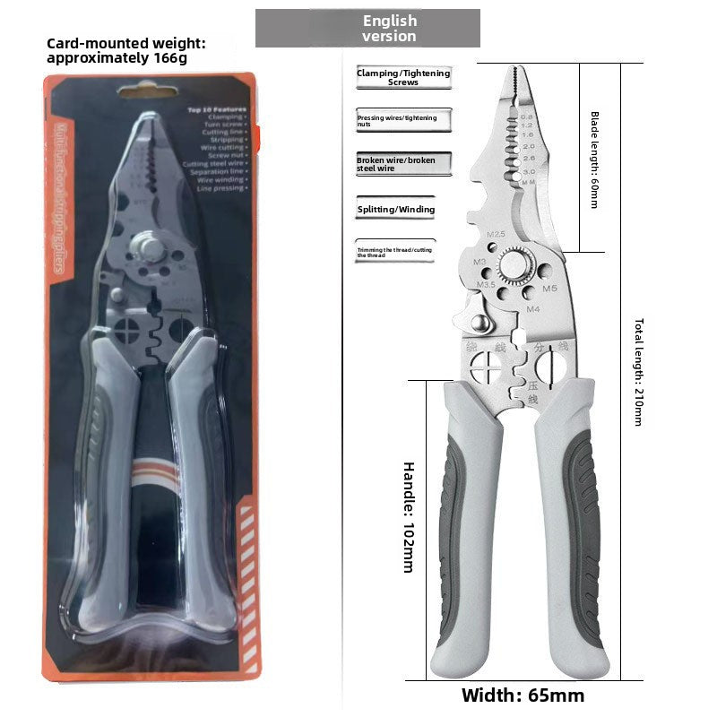 Multifunctional Foldable Wire Stripping Pliers